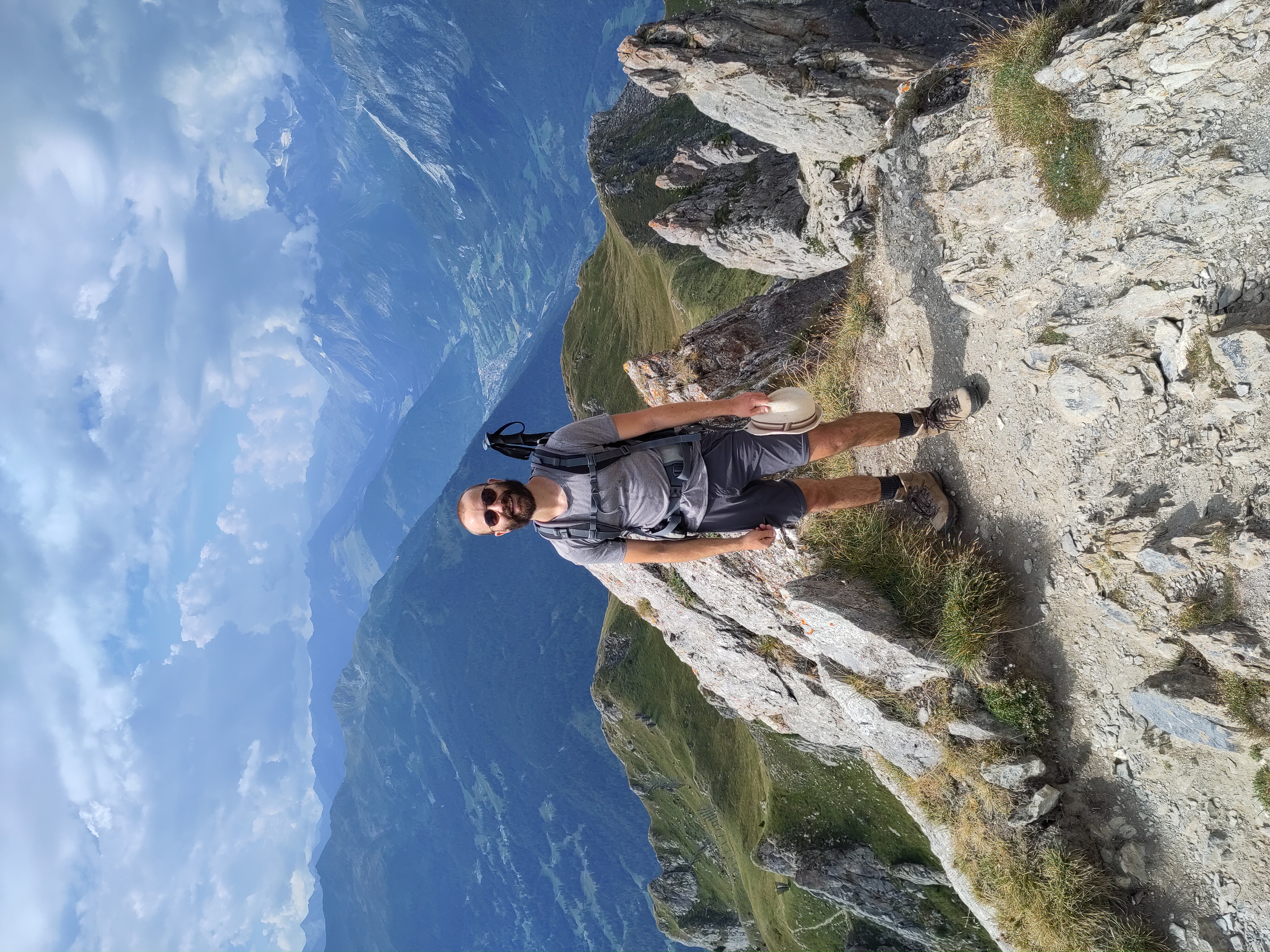 Picture of me in the Swiss mountains - thanks to Nicolas O'Connell